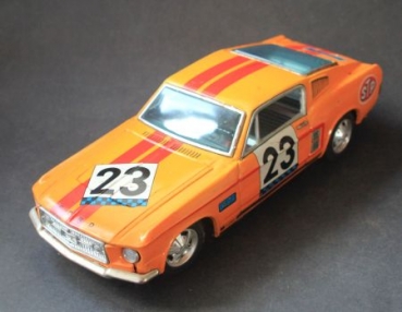 Bandai Ford Mustang Fastback 1969 Tinmodel with frictiondrive (6572)